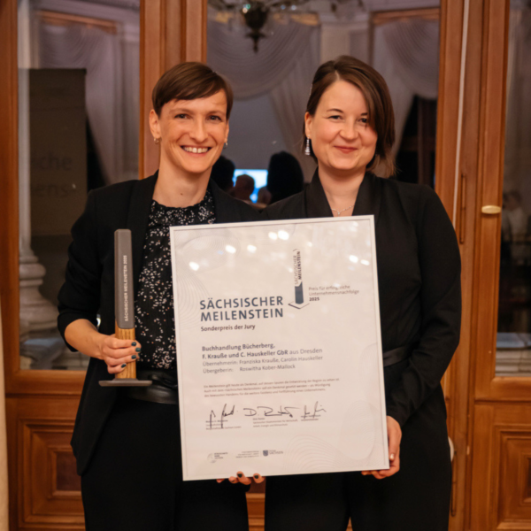 Sächsischer Meilenstein 2025 - Preisträger - Buchhandlung Bücherberg - Sonderpreis der Jury